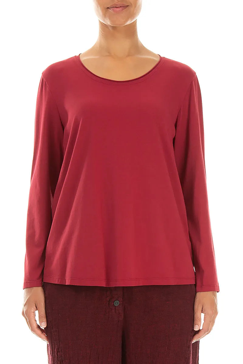 Relaxed Ruby Cotton Blouse