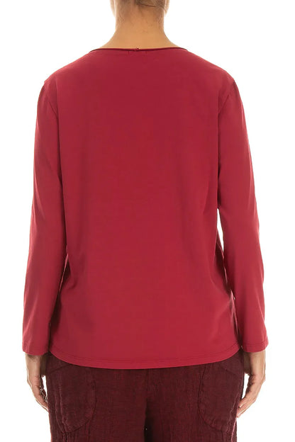 Relaxed Ruby Cotton Blouse