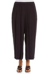 Relaxed Straight Graphite Viscose Trousers 1