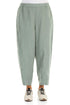 Relaxed Taper Sage Linen Trousers 1