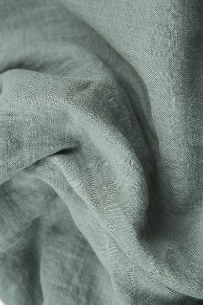 Relaxed Taper Sage Linen Trousers 6