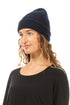 Navy Soft Wool Beanie Hat 1