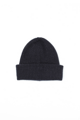 Navy Soft Wool Beanie Hat 4