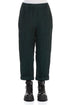 Roll Up Emerald Mélange Linen Trousers 1