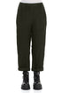 Roll Up Forest Mist Mélange Linen Trousers 1