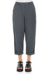 Roll Up Graphite Linen Trousers 1