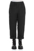 Roll Up Graphite Mélange Linen Trousers 1