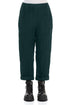 Roll Up Peacock Mélange Linen Trousers 1