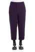 Roll Up Royal Purple Mélange Linen Trousers 1