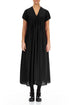 Romantic Black Silk Bamboo Dress 1