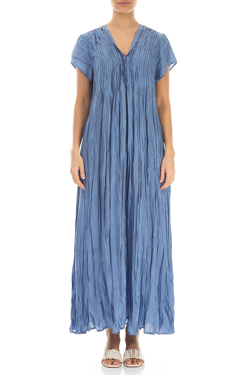 grizas linen dress Buttoned Greige Check Linen Dress M