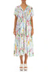 Romantic Colour Splash Linen Dress 1