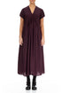 Romantic Deep Plum Silk Bamboo Dress 1