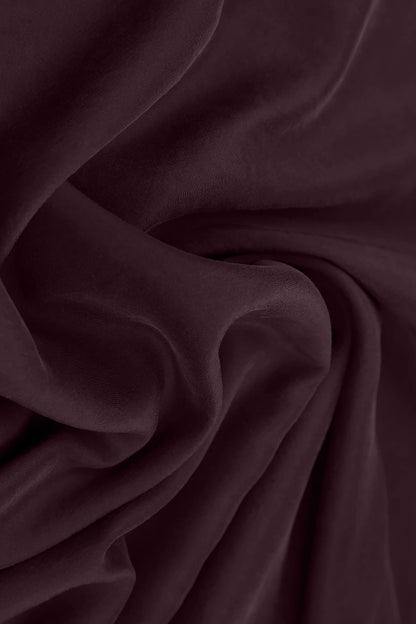 Romantic Deep Plum Silk Bamboo Dress 5