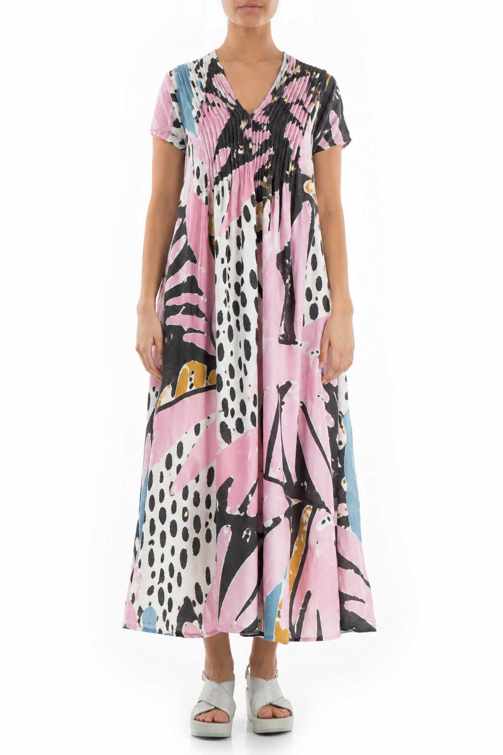Robe en lin Fleur du désert romantique