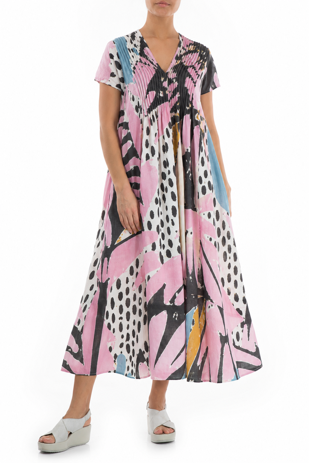 Romantisches Wüstendiamant-Leinenkleid