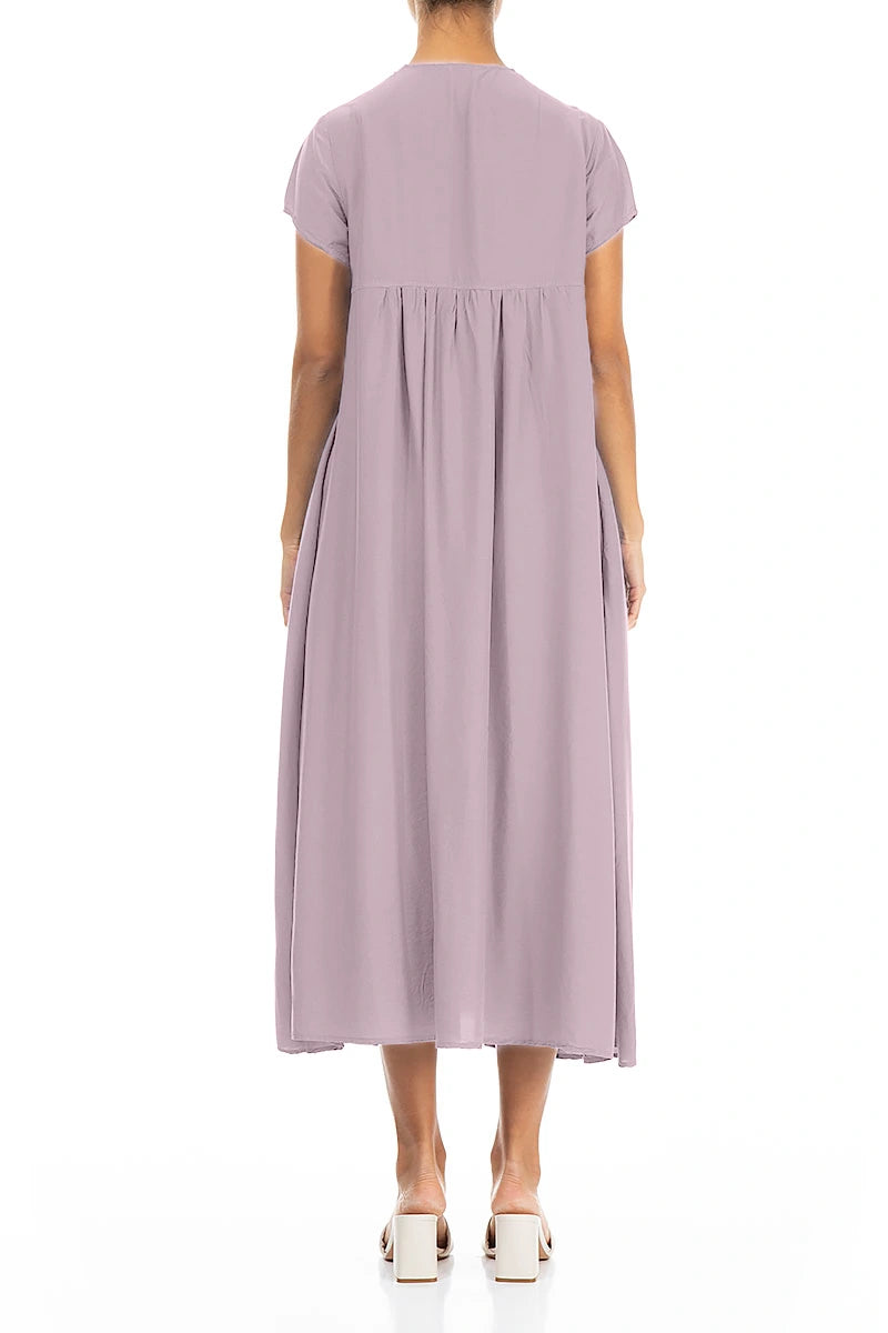 Romantic Lilac Silk Bamboo Dress