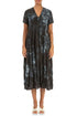 Romantic Liquid Charcoal Crumpled Silk Dress 1