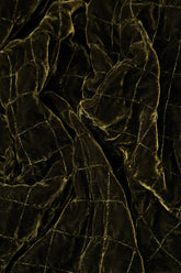 Romantic Mid Sleeve V-Neck Forest Mist Silk Velvet Dress 5