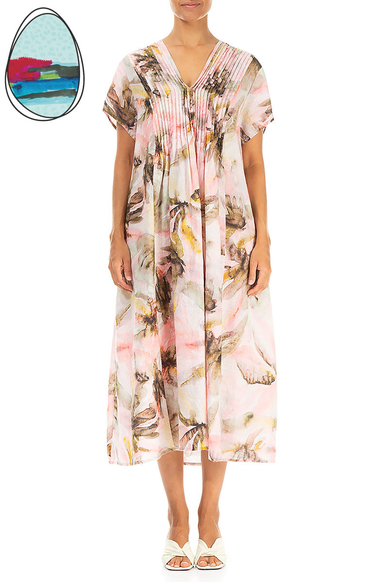 Romantic Oasis Linen Dress