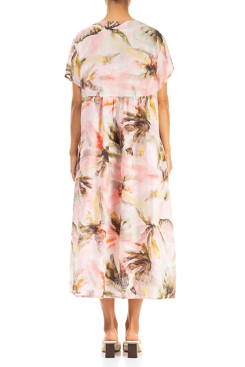Romantic Oasis Linen Dress 2