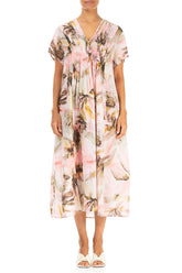 Romantic Oasis Linen Dress 1