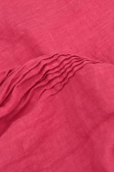 Romantic Raspberry Linen Dress 6