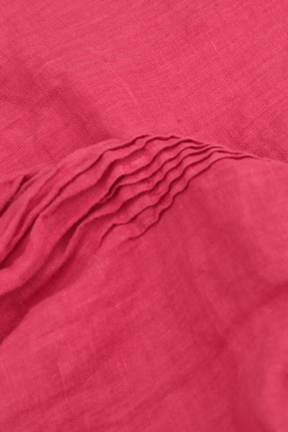 Romantic Raspberry Linen Dress 6