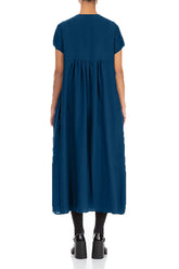 Romantic Royal Blue Silk Bamboo Dress 2