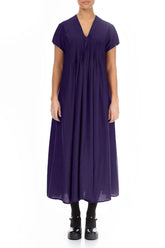 Romantic Royal Purple Silk Bamboo Dress 1