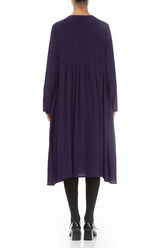 Romantic Royal Purple Silk Bamboo Dress 2