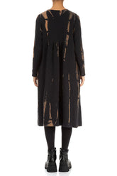 Romantic V-Neck Tie-Dye Wavy Cotton Dress 2