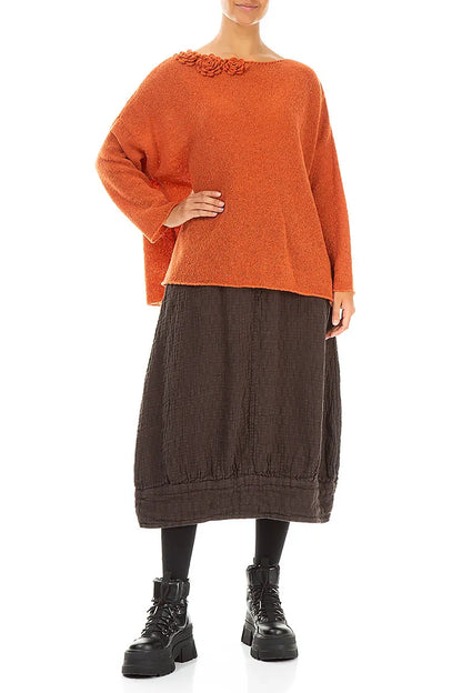 Rosette Ember Wool Sweater 4