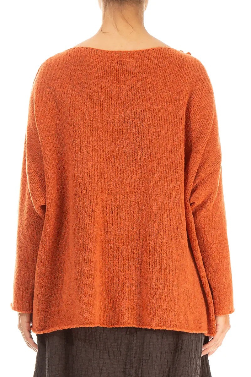 Rosette Ember Wool Sweater 2