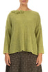 Rosette Golden Lime Wool Sweater 1