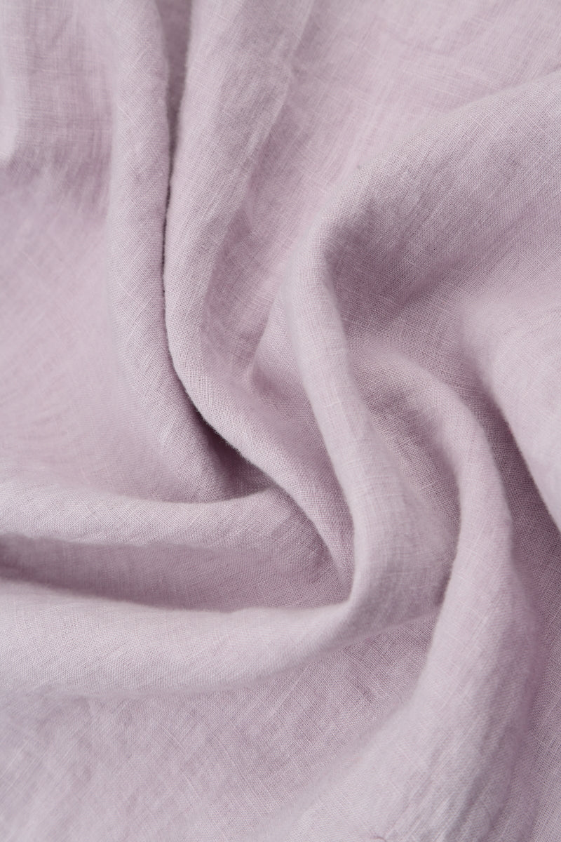 Rounded Back Sleeveless Lilac Linen Top 5