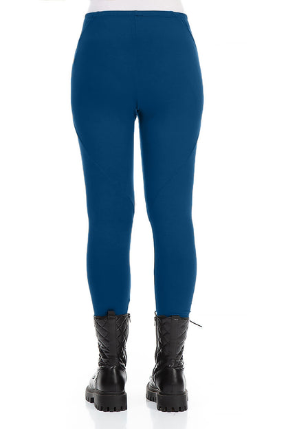 Royal Blue Cotton Leggings 2