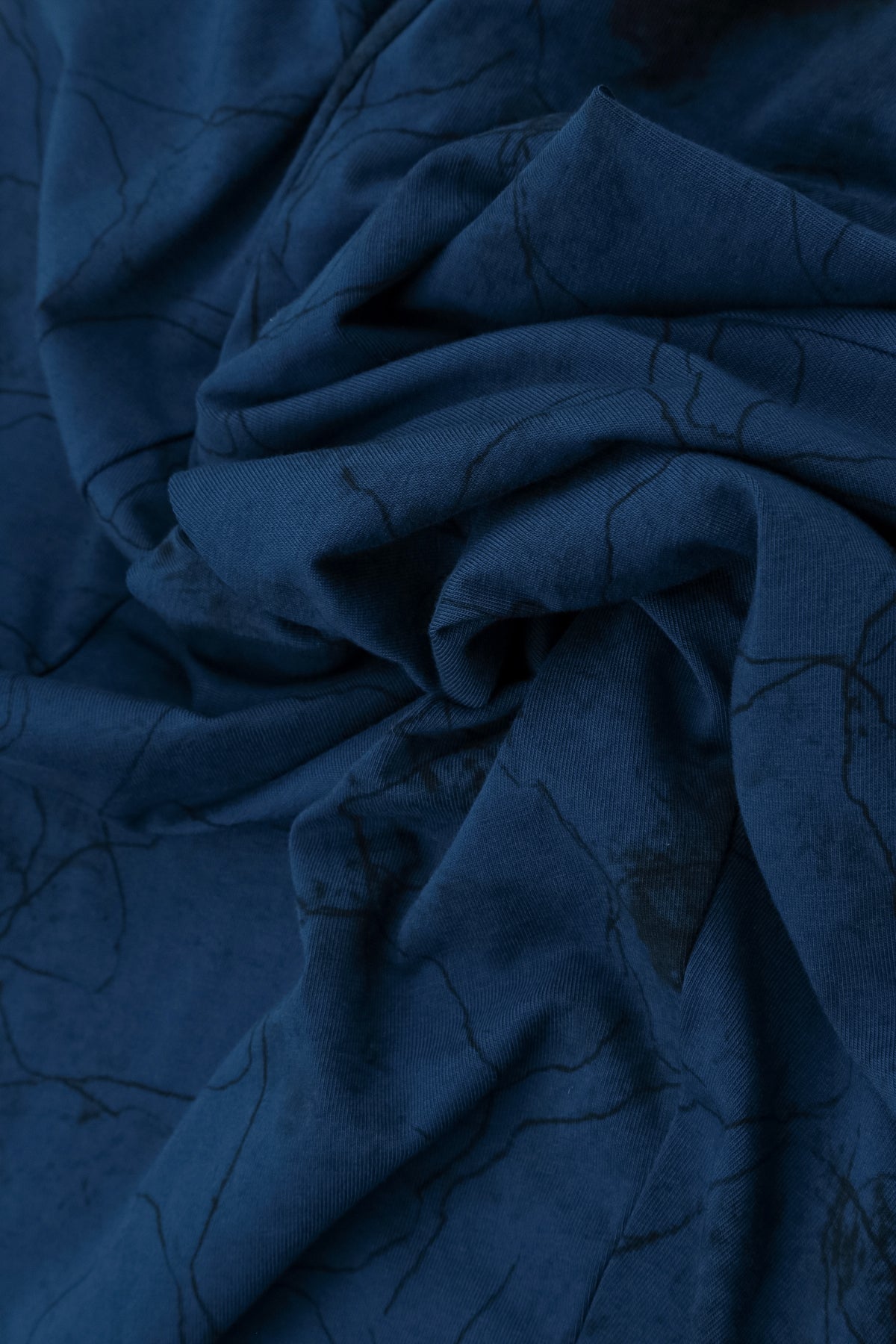 Royal Blue Marble Cotton Leggings 4