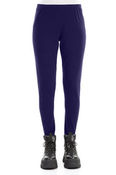 Royal Purple Cotton Leggings 1
