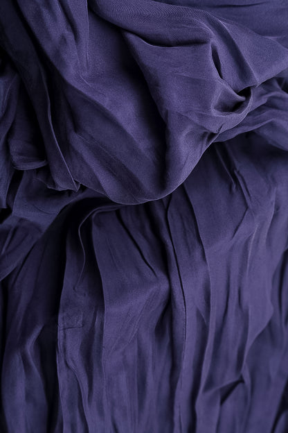 Royal Purple Crumpled Silk Bamboo Scarf 4