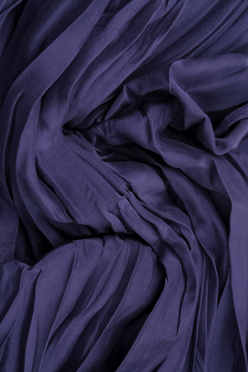 Royal Purple Crumpled Silk Bamboo Skirt 5