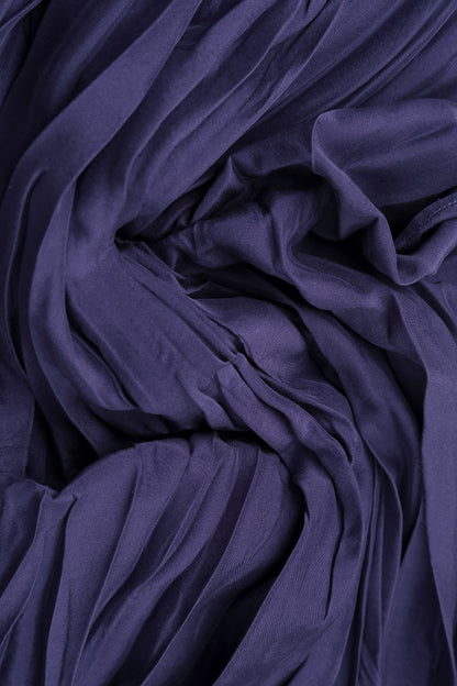 Royal Purple Crumpled Silk Bamboo Skirt 5