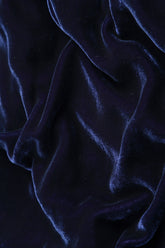 Royal Purple Silk Velvet Shift Dress 5