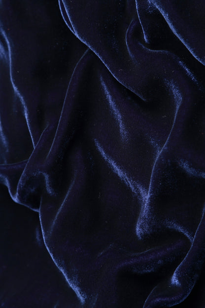 Royal Purple Silk Velvet Shift Dress 5