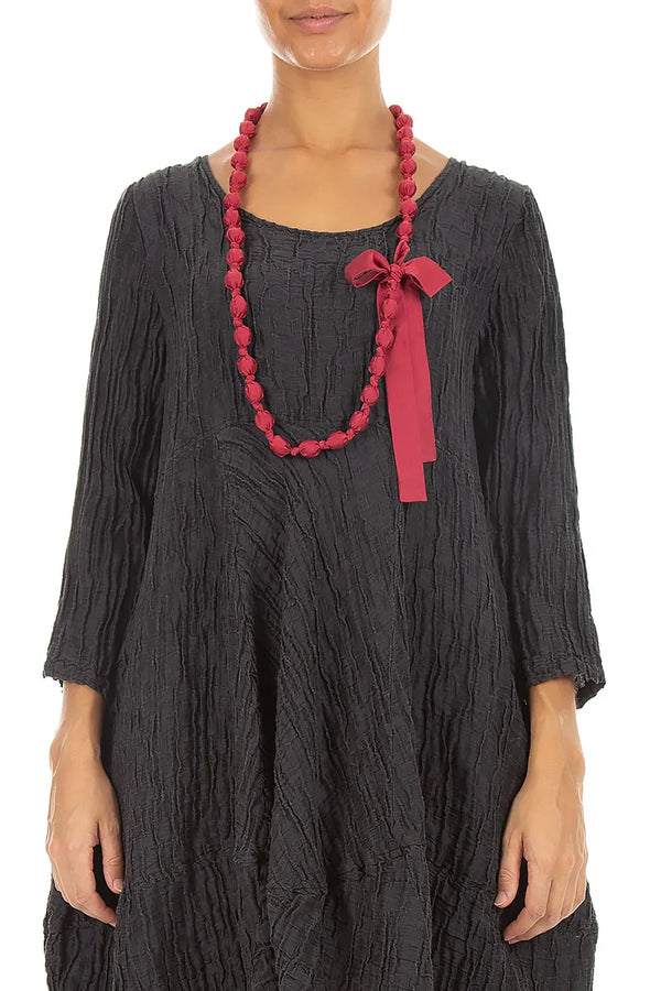 Ruby Silk Fine Bead Necklace