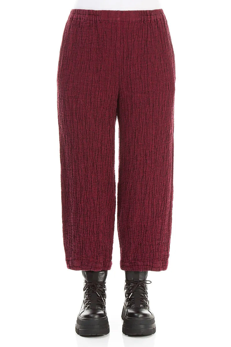 Ruby Textured Linen Trousers 1