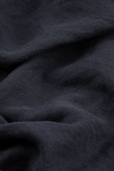 Ruched Balloon Slate Blue Linen Dress 5