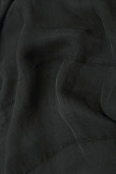 Ruched Black Silk Chiffon Skirt 5