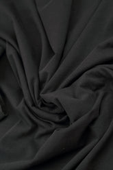 Ruched Front Black Cotton Blouse 5