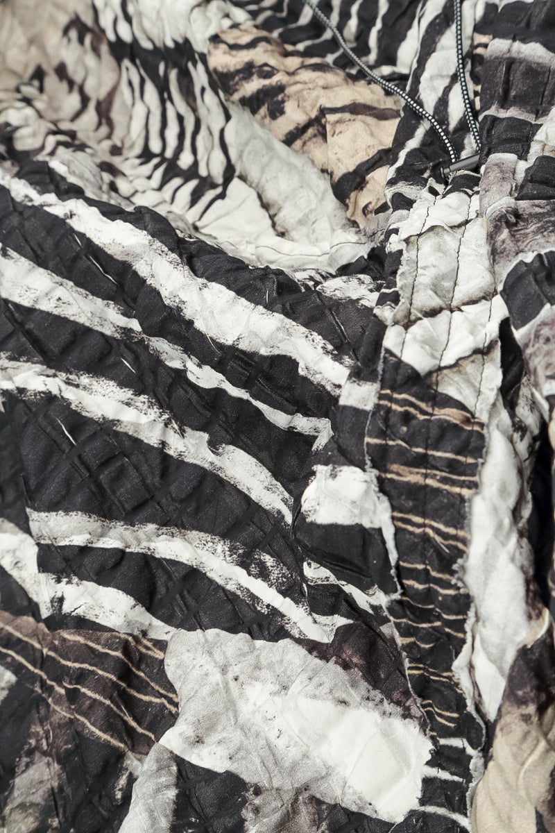Ruched Wild Ink Cotton Dress 7